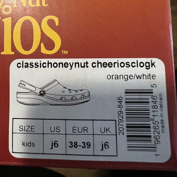 Honey Nut Cheerios crocs - Picture 6 of 6